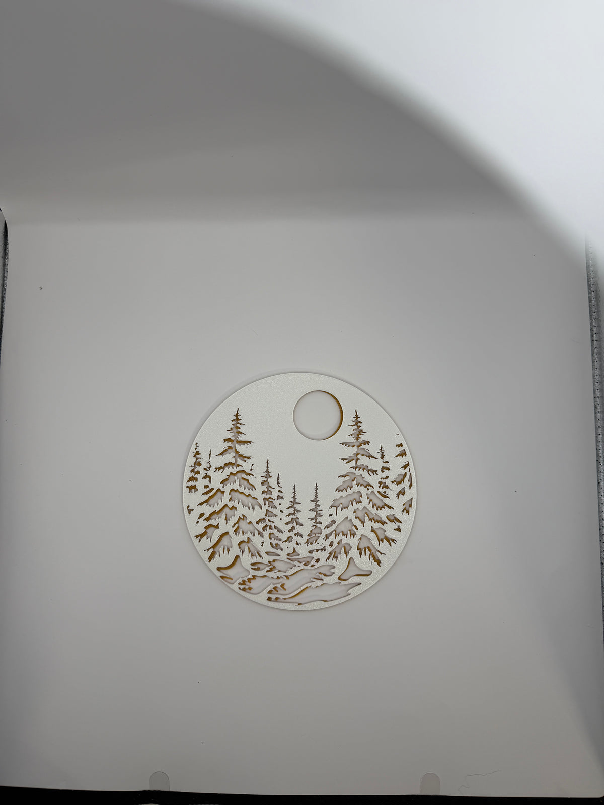 Snowy Tree Scene Wall Art