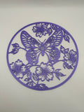 2D Butterfly Wall Art
