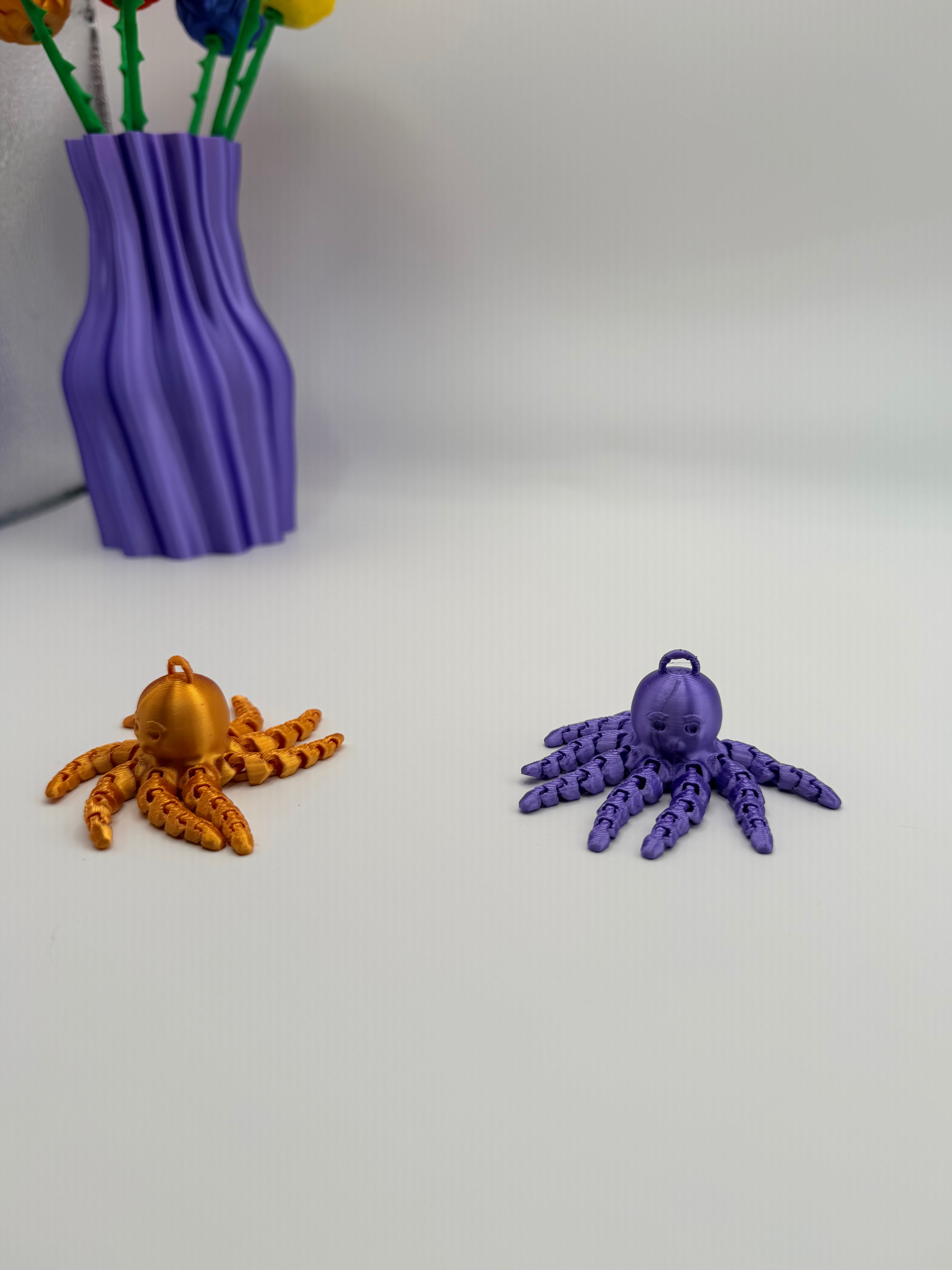 Mini Flexi Octopus Keychain